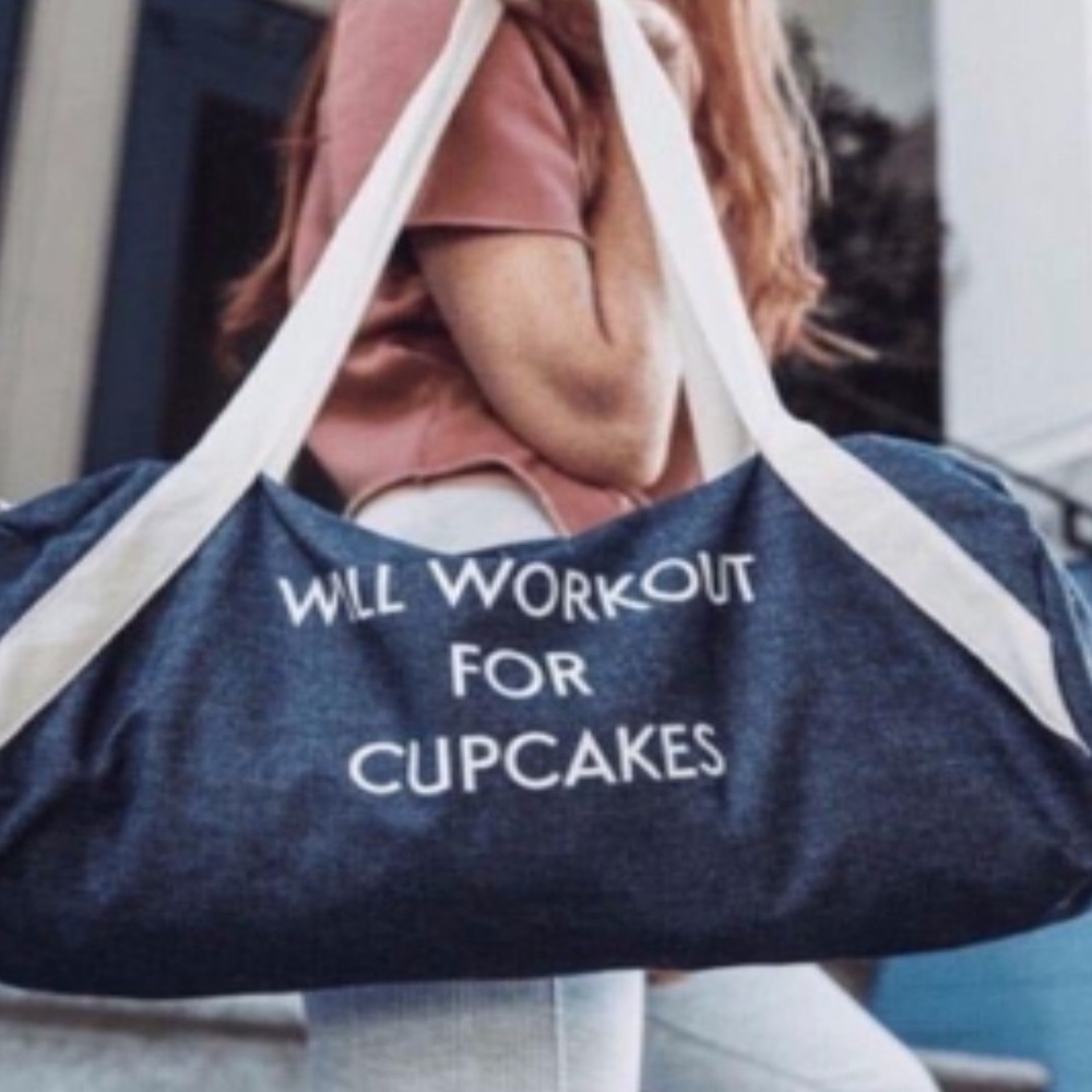 Will Workout For Cupcakes- Gym Bag